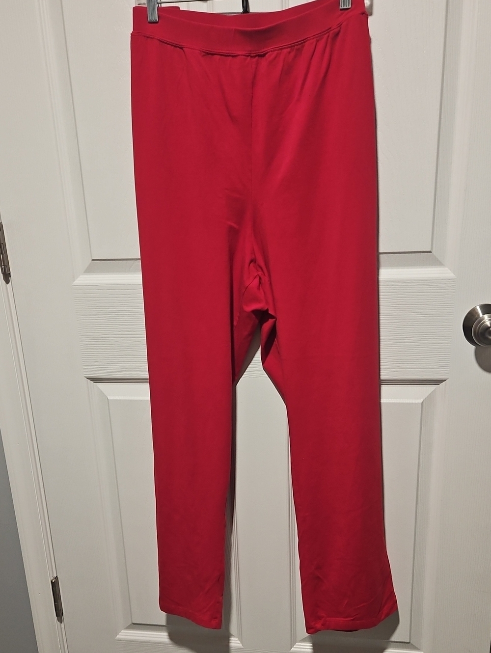 Catherines Siprema Red Straight Leg Pull-On Pants - Picture 1 of 2
